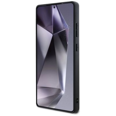 5. Guess 4G Round Patch Classic Logo MagSafe case for Samsung Galaxy S25 Ultra black