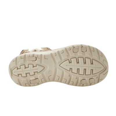4. Lee Cooper women's shoes velcro sandals for summer on the beach, light beige cream
