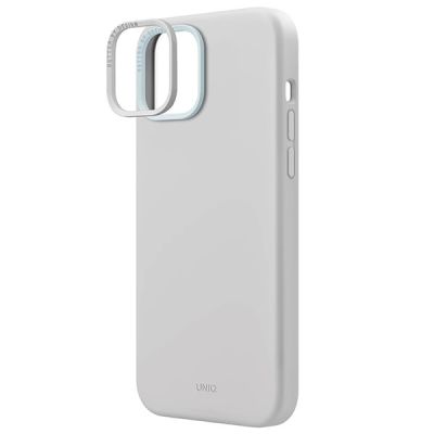 4. Uniq Lino Hue Magclick Charging case for iPhone 15 - light gray