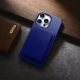 18. iCarer Litchi Premium Leather Case iPhone 14 Pro Max Magnetic Leather Case with MagSafe Dark Blue (WMI14220712-DB)