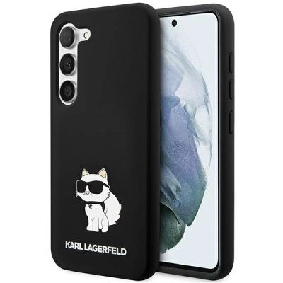 Karl Lagerfeld Silicone Choupette Case for Samsung Galaxy S23 - Black