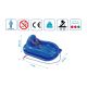 11. MINI BOBEK Blue Plastic Sled