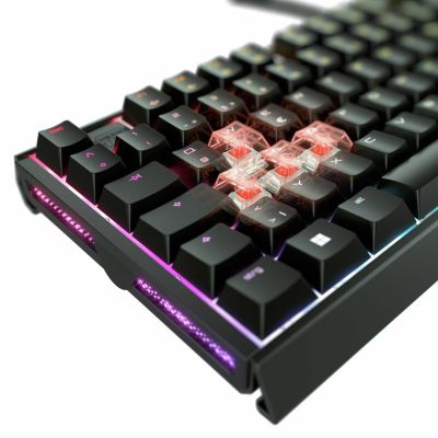4. Cherry Xtrfy MX 3.1 Gaming Keyboard, USB Port, Cherry MX2A BROWN Key Switch, DE Layout, Aluminum Case