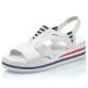 14. Rieker W V02Y5 wedge sandals white 