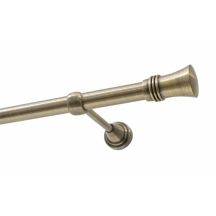 Single Curtain Rod Ø 19 mm, Antique Brass, 200 cm, Capri KOWALSKI