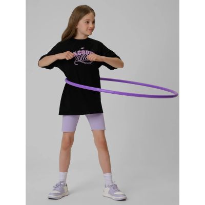 4. Oversized T-shirt with print for girls 4F 4FJRAW26TTSHF4242-20S