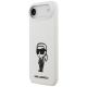 2. Karl Lagerfeld Silicone Karl Sketch & Logo MagSafe Case for iPhone 17 Air - White