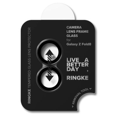 4. Ringke Camera Frame Protector 2-Pack for Samsung Galaxy Z Fold 8 - Black