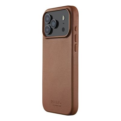 Mujjo Leather Case - MagSafe compatible leather case for iPhone 17 Pro Max (tan)