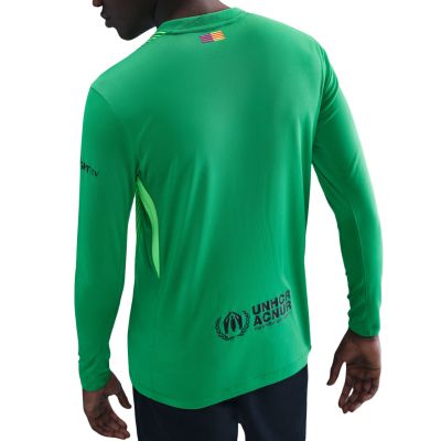 4. Nike FC Barcelona 2025/26 Stadium Goalkeeper Men's Jersey Green HQ0477 311