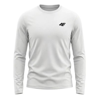 Men's long-sleeved cotton T-shirt 4F 4FWMM00TLONM611-10S