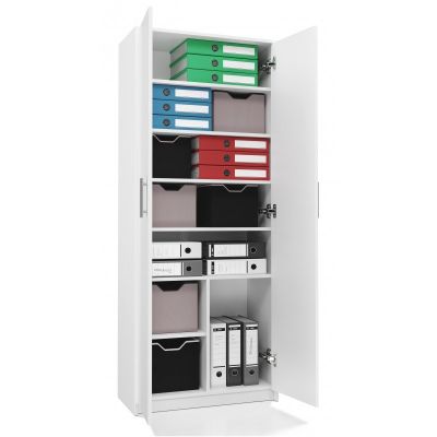 3. OLIV 2D filing cabinet 74x35xH180 white