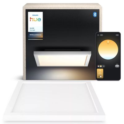 3. Philips Hue Aurelle square panel light, White | 2200-6500 Hue White Ambiance