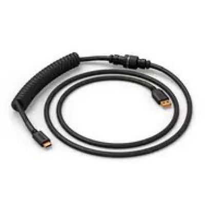 7. Glorious GMMK Coiled Cable Phantom Black, Spiralkabel, USB-C/USB-A, black