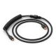7. Glorious GMMK Coiled Cable Phantom Black, Spiralkabel, USB-C/USB-A, black