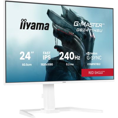 20. iiyama G-MASTER GB2471HSU-W1 computer monitor 60.5 cm (23.8") 1920 x 1080 px Full HD LED White