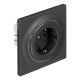5. FIBARO Outlet Walli Type F Smart Electrical Socket, Anthracite (FGWOF-011-8)