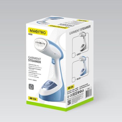 3. 1600W Maestro MR-356-BLUE Garment Steamer