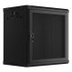 WALL-HUNG RACK CABINET 19" 12U 600X450 BLACK PERFORATED DOOR LANBERG (FLAT PACK)