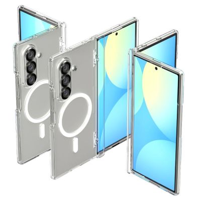 2. Spigen Tough Armor Pro Mag MagSafe Case for Samsung Galaxy Z Fold 7 - Clear and White