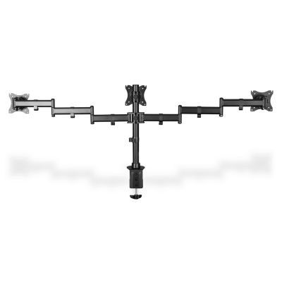 20. Triple desk stand (clamp) 3xLCD max. 27" max. 8kg tilt and swivel 360° (PIVOT)
