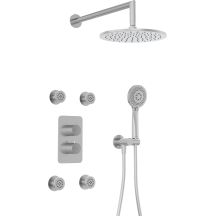 Concealed shower set with thermostatic BOX - with shower head