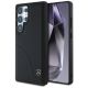 Mercedes Leather Curved Stitches Case for Samsung Galaxy S25 Ultra - Black