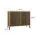 3. KAMARO 2D SLIM ARTISAN CHEST OF DRAWERS/BLACK