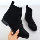 2. Women's openwork suede black ankle boots S.Barski HY52-535