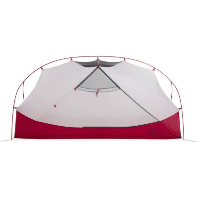 2. MSR Hubba Hubba Bikepack 2 Person Green, Red, White Triangle Tent