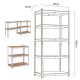 8. GREENBLUE METAL GALVANIZED STORAGE SHELF 180X90X40 CM GB378