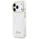 2. Guess IML Gradient Script Metal MagSafe Case for iPhone 17 Pro Max - White