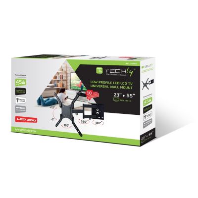 2. TECHLY TV WALL MOUNT LED/LCD 23-55 INCHES 45KG