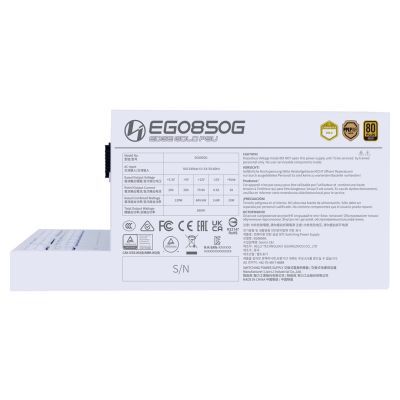 5. Lian Li EDGE GOLD 850 80 PLUS Gold Netzteil power supply, PCIe 5.1, ATX 3.1 - 850 Watt, white
