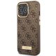 2. Guess GUHMP14LU4GPRW iPhone 14 Pro 6.1 "brown / brown hard case 4G Logo Plate MagSafe