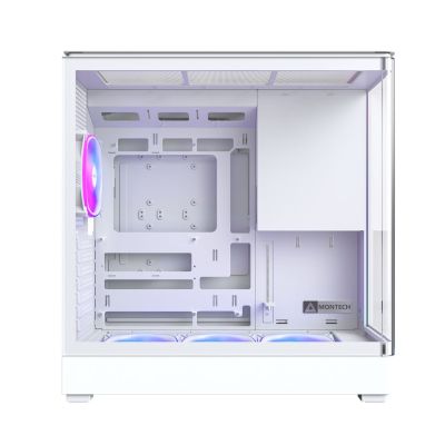 4. Montech KING 45 PRO PC-Gehäuse, Midi-Tower, ATX, Tempere Glass, RGB - weiß