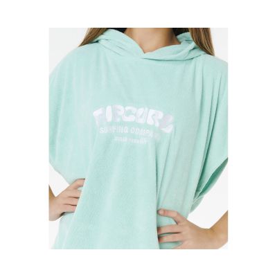 4. RIP CURL Classic Surf Hooded Towel-Girl Poncho Green
