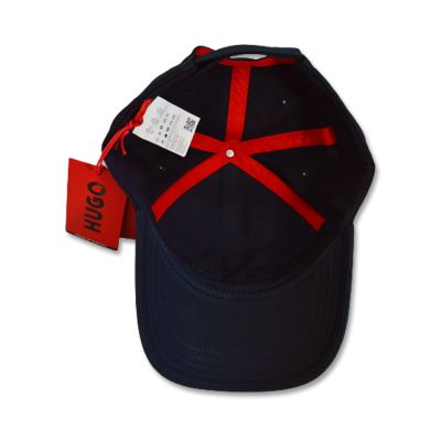4. Hugo Boss navy blue cotton baseball cap - 50492745