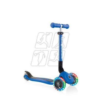 11. 3-wheel scooter Globber Foldable Lights Navy Blue Jr 437-100