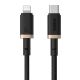 2. Baseus Dura Type C Cable 20W 2m (Black and Gold)