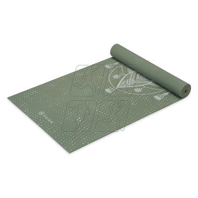 4. Gaiam Celestial Green Yoga Mat 5 MM 64950