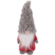 DECORATIVE SANTA CLAUS 22CM GRAY