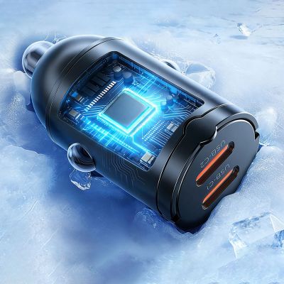 7. ORICO MiniRing 30W Dual USB-C Zinc Alloy Car Charger