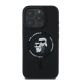 3. Karl Lagerfeld Silicone Karl&Choupette Heads Ring MagSafe Case for iPhone 16 Pro - Black