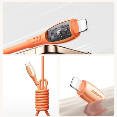 11. Joyroom S-A59 Vibrant Series 30W USB-C - Lightning cable 1.2m - orange