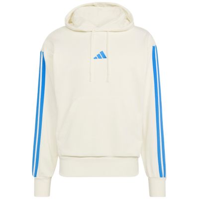 2. Men's adidas Essentials 3-Stripes French Terry Hoodie Cream KD4901