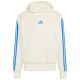 2. Men's adidas Essentials 3-Stripes French Terry Hoodie Cream KD4901