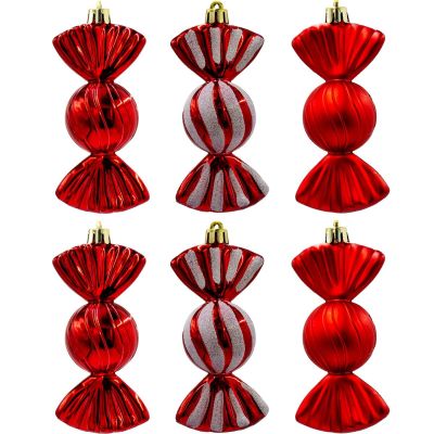 6. SAFE PLASTIC BALL MATRIX CANDY 6 PCS MICA RED