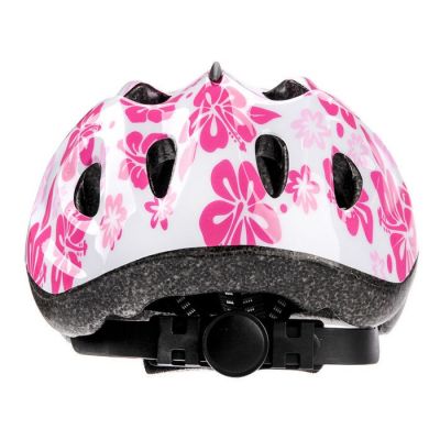 5. Meteor HB6-5 Junior 23246 White Floral Bike Helmet