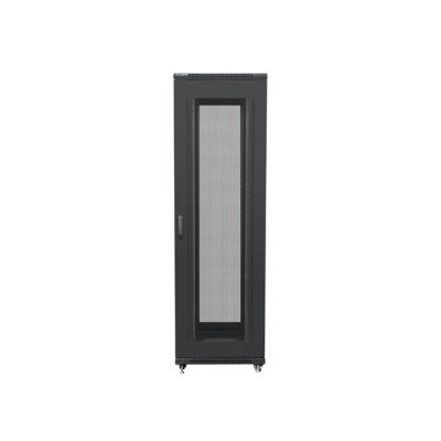 8. LANBERG FLOOR RACK CABINET 19" 42U 800X1000 BLACK perforated doors